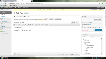 WordPress Data Entry and Post Editing